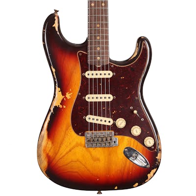 Fender Custom Shop '55 Stratocaster in Chocolate 3 Tone Sunburst Heavy Relic